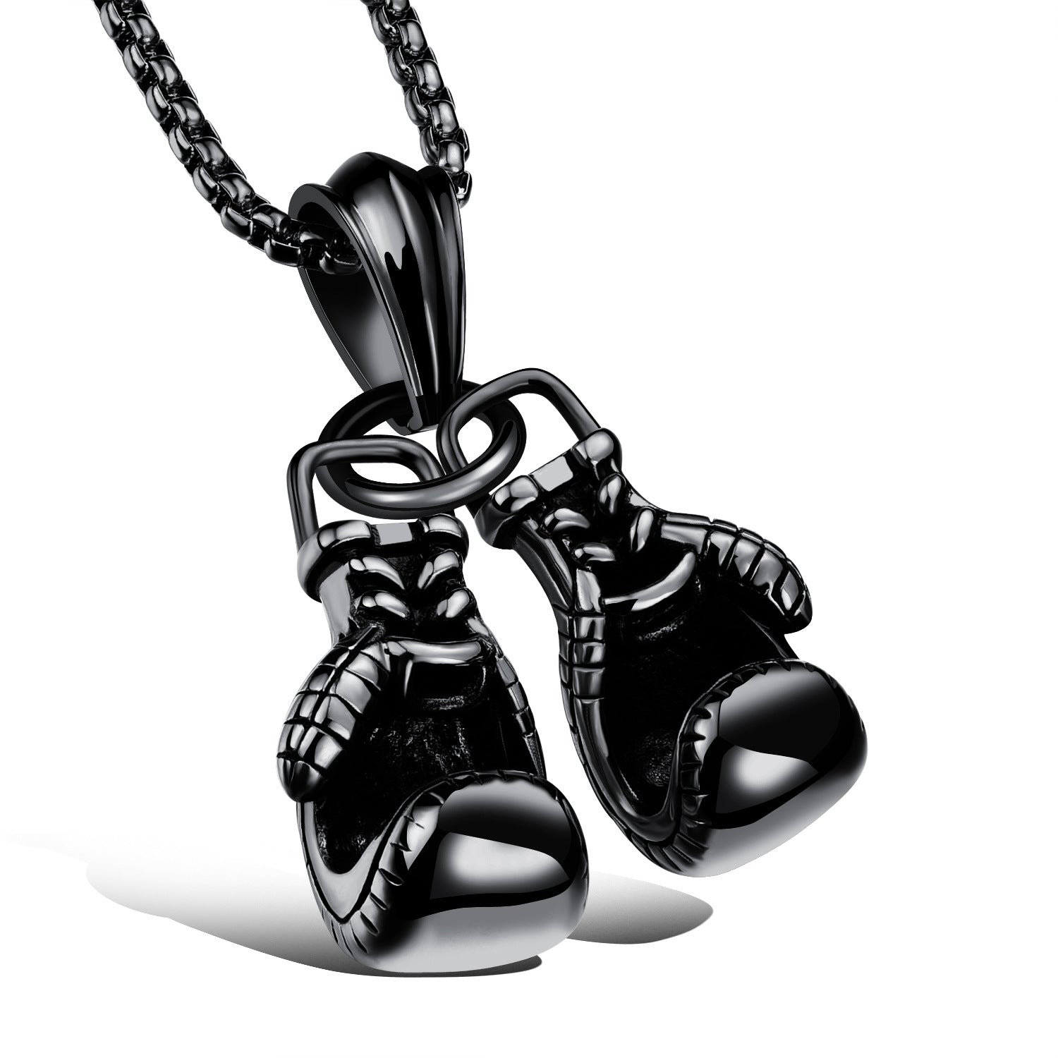 Wholesale Boxing Gloves Titanium Steel Necklaces